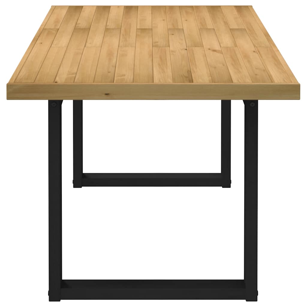 vidaXL Dining Table "NOAIN" U-Shaped Legs 180x90x75 cm Solid Wood Pine 6