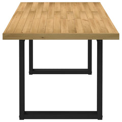 vidaXL Dining Table "NOAIN" U-Shaped Legs 180x90x75 cm Solid Wood Pine 6