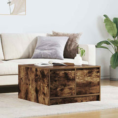 Coffee Table with Drawers 70,5x70x40 cm Smoked oak 70.5 cm 70 cm