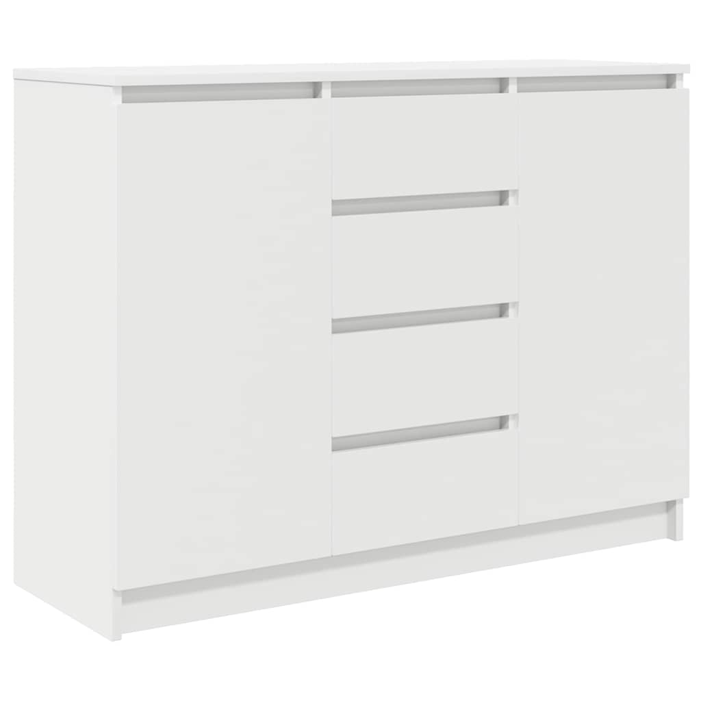Sideboard with Drawers 100.5x35x76 cm White