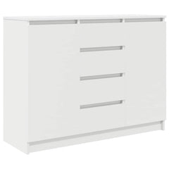 Sideboard with Drawers 100.5x35x76 cm White