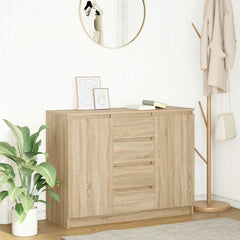 Sideboard with Drawers 100.5x35x76 cm Sonoma oak