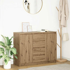 Sideboard with Drawers 100.5x35x76 cm Artisan oak