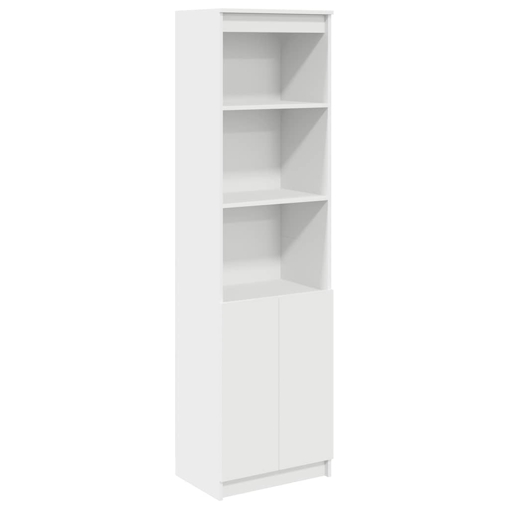 Highboard 50x35x180 cm Engineered Wood White