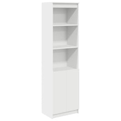 Highboard 50x35x180 cm Engineered Wood White