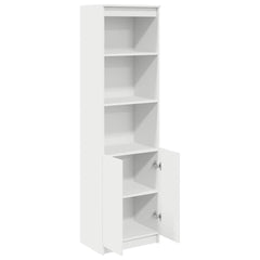 Highboard 50x35x180 cm Engineered Wood White