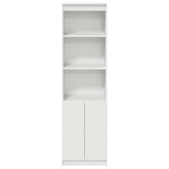 Highboard 50x35x180 cm Engineered Wood White