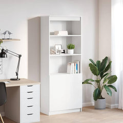Highboard 70x35x180 cm Engineered Wood White