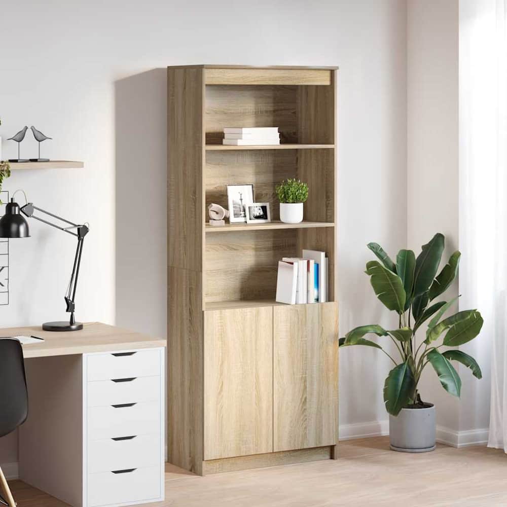 Highboard 70x35x180 cm Engineered Wood Sonoma oak