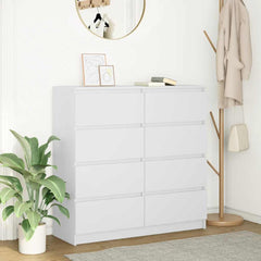 Sideboard 100x35x99 cm Engineered Wood White