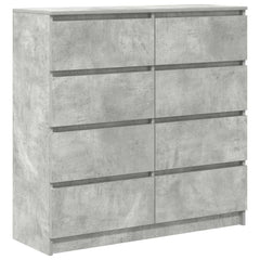 Sideboard 100x35x99 cm Engineered Wood Concrete grey