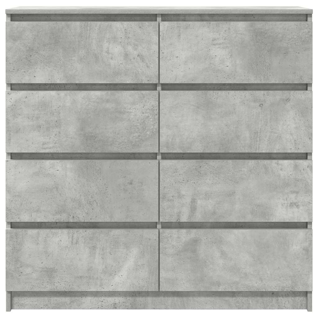 Sideboard 100x35x99 cm Engineered Wood Concrete grey