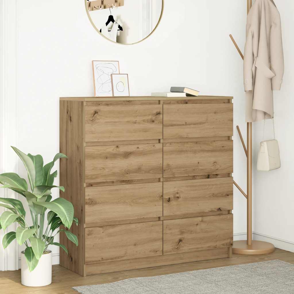 Sideboard 100x35x99 cm Engineered Wood Artisan oak