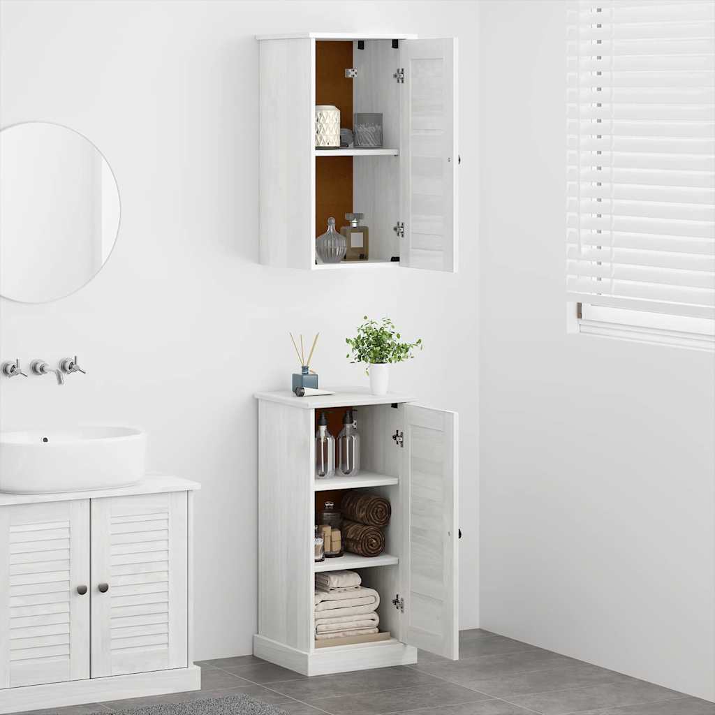 vidaXL Bathroom Furniture Set VIGO 2 pcs White and Antique White 4