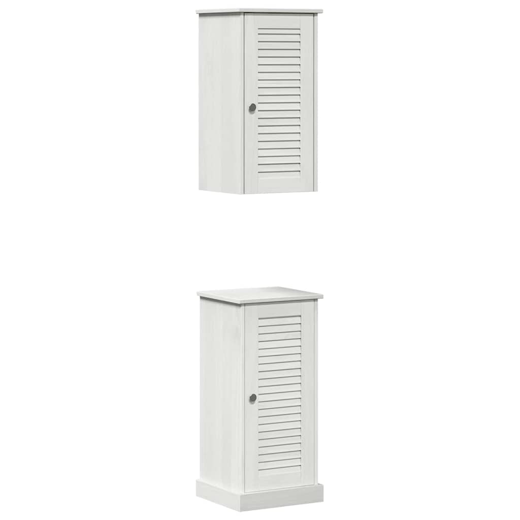 vidaXL Bathroom Furniture Set VIGO 2 pcs White and Antique White 2