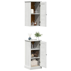 vidaXL Bathroom Furniture Set VIGO 2 pcs White and Antique White 3