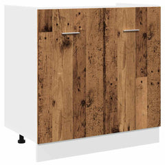 11 Piece Kitchen Cabinet Set Lyon" Engineered Wood Old wood