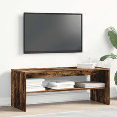 vidaXL TV Cabinet Smoked Oak 100x40x40 cm Engineered Wood 3