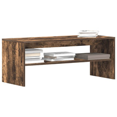 vidaXL TV Cabinet Smoked Oak 100x40x40 cm Engineered Wood 1
