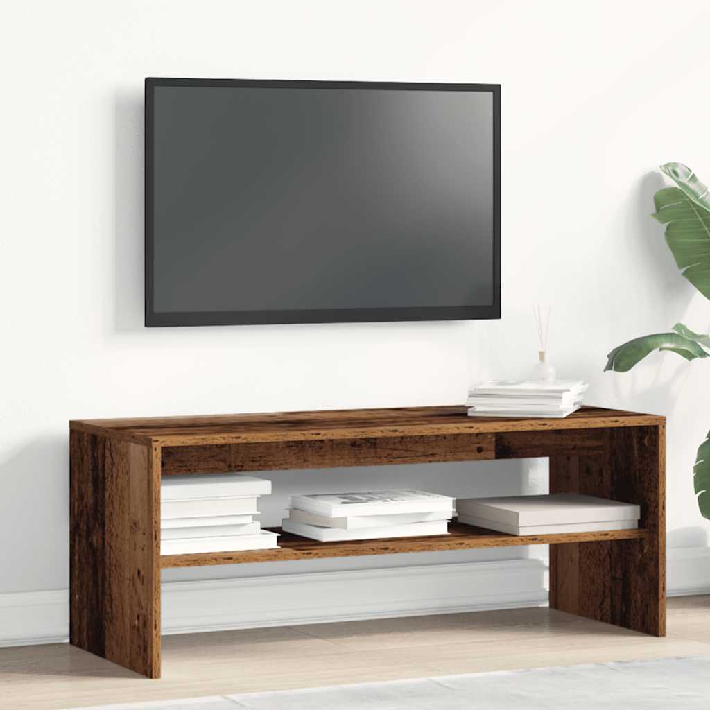 vidaXL TV Cabinet Old Wood 100x40x40 cm Engineered Wood 3