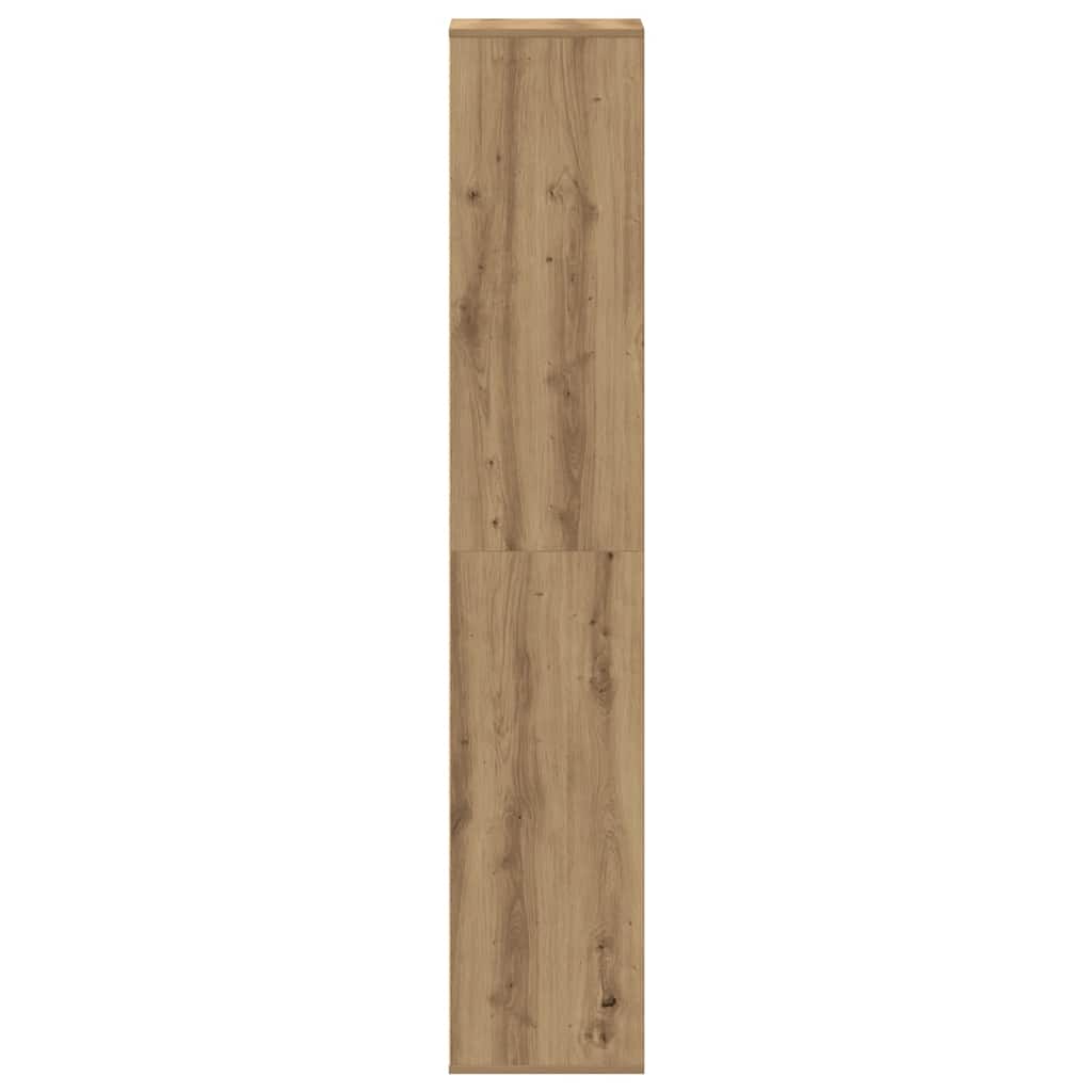 vidaXL Shoe Cabinet Artisan Oak 54x34x183 cm Engineered Wood 6
