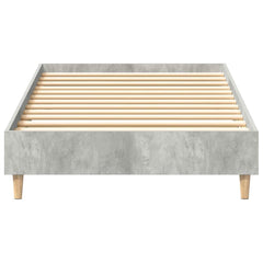 vidaXL Bed Frame No Mattress Concrete Grey 100x200 cm Engineered Wood 5