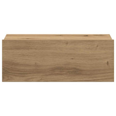 vidaXL Floating Nightstand Artisan Oak 40x32x15 cm Engineered Wood 6