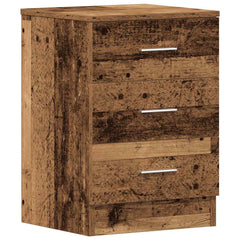 vidaXL Bedside Cabinet Old Wood 38x35x55 cm Engineered Wood 2