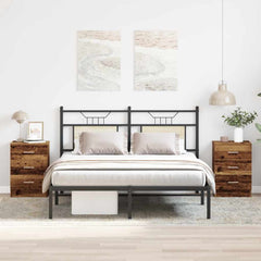 vidaXL Bedside Cabinets 2 pcs Old Wood 38x35x55 cm Engineered Wood 3