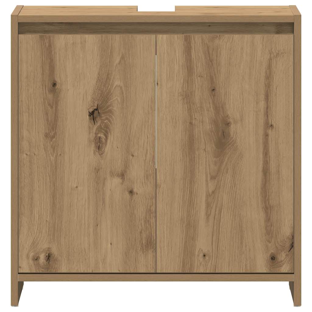 vidaXL Bathroom Sink Cabinet Artisan Oak 60x33x60 cm Engineered Wood 5
