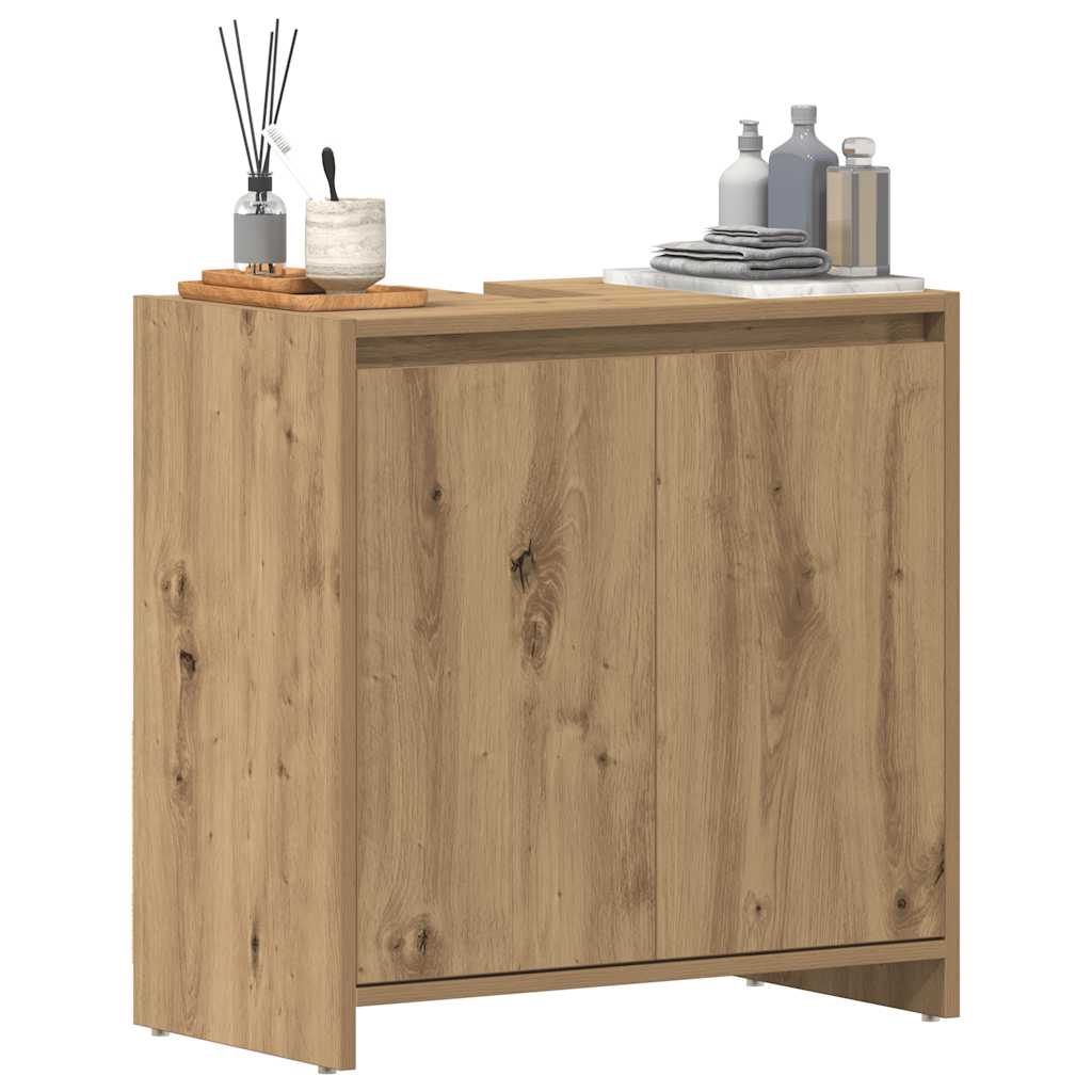 vidaXL Bathroom Sink Cabinet Artisan Oak 60x33x60 cm Engineered Wood 1