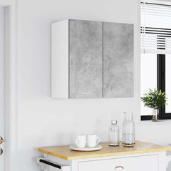 vidaXL Kitchen Wall Cabinet Concrete Grey 60x31x60 cm Engineered Wood 4