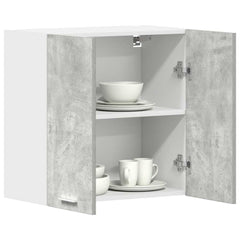 vidaXL Kitchen Wall Cabinet Concrete Grey 60x31x60 cm Engineered Wood 1