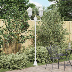Garden Light 57 x 49 x 241 cm Aluminium and Glass White 2