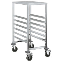 vidaXL Tray Trolley with 6 GN Containers 39x55x87 cm Stainless Steel 2