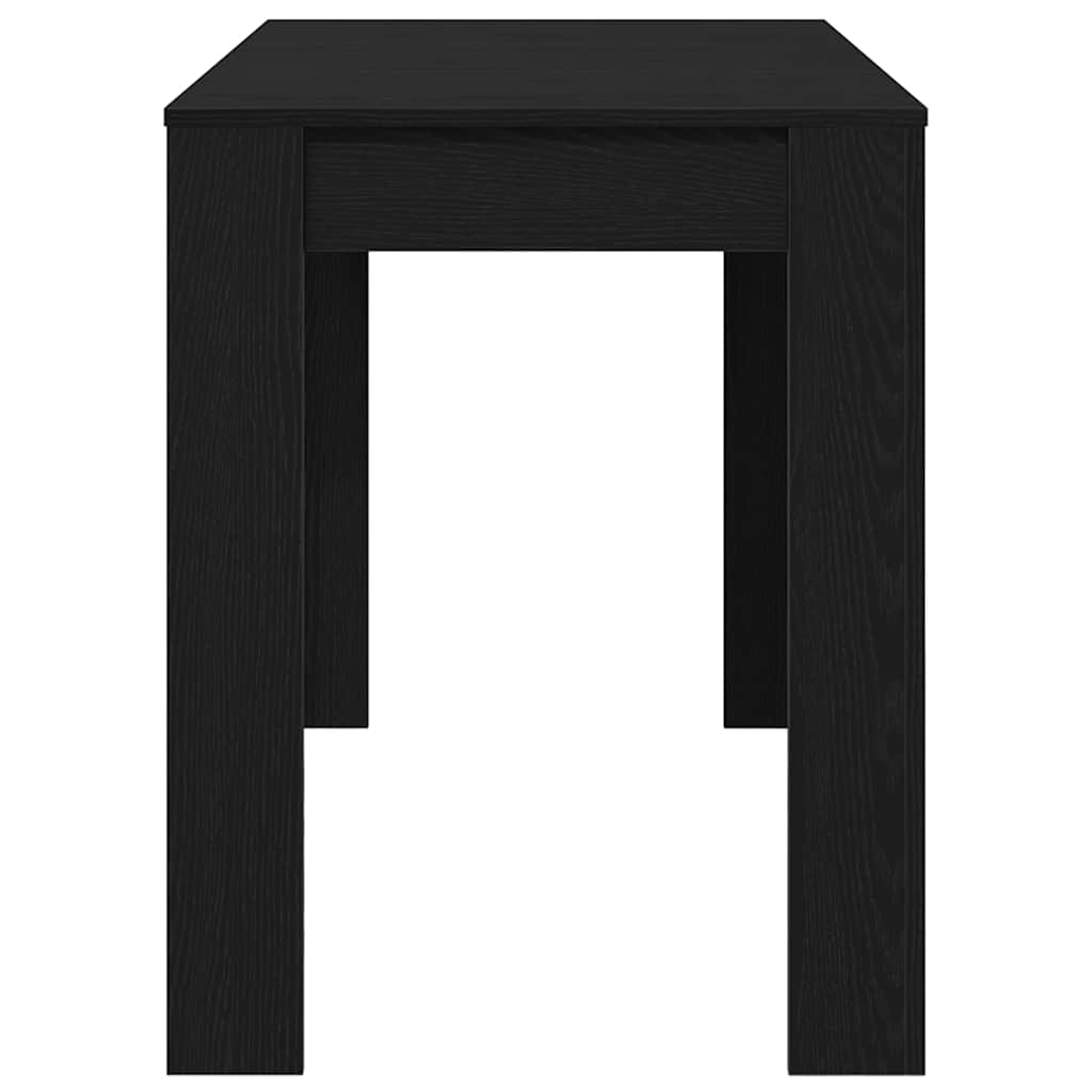 vidaXL Dining Table Black Oak 120x60x76 cm Engineered Wood 6