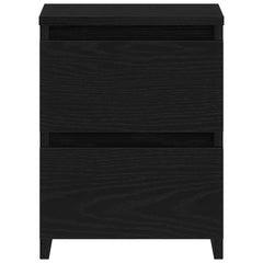 vidaXL Bedside Cabinet Black Oak 30 x 30 x 40 cm Engineered Wood 6