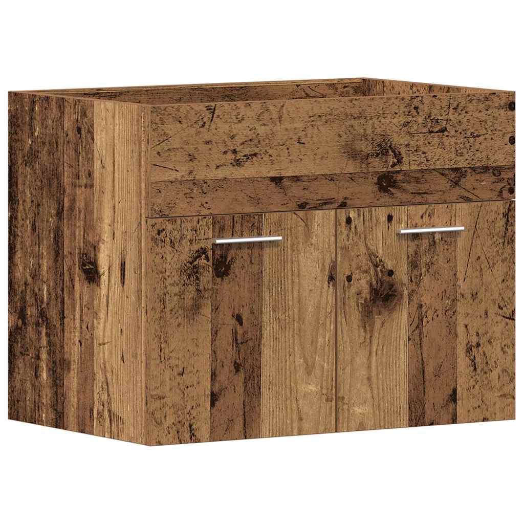 Bathroom Sink Cabinet Engineered Wood 60 x 38.5 x 46 cm Old wood
