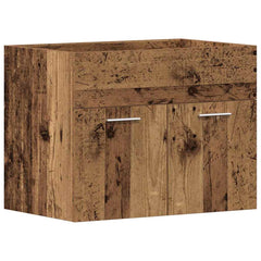 Bathroom Sink Cabinet Engineered Wood 60 x 38.5 x 46 cm Old wood