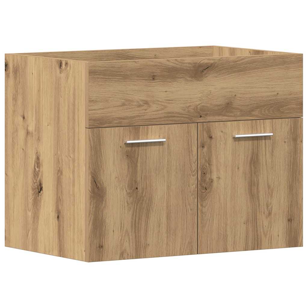 vidaXL Bathroom Sink Cabinet Artisan Oak 60x38.5x46 cm Engineered Wood 2
