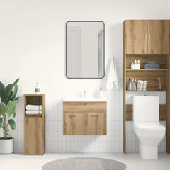 vidaXL Bathroom Sink Cabinet Artisan Oak 60x38.5x46 cm Engineered Wood 3