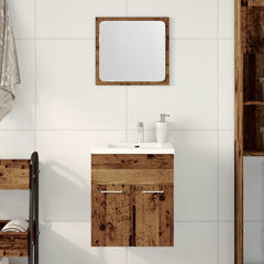 vidaXL 2 Piece Bathroom Furniture Set Old Wood Engineered Wood 1