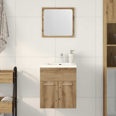 vidaXL 2 Piece Bathroom Furniture Set Artisan Oak Engineered Wood 1