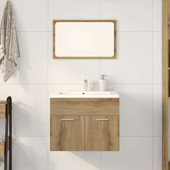 2 Piece Bathroom Furniture Set Engineered Wood Artisan oak