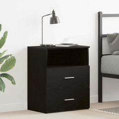 vidaXL Nightstand Black Oak 50 x 32 x 60cm Engineered Wood 1