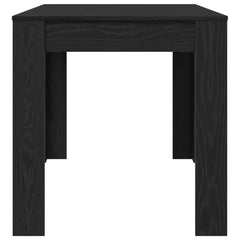 vidaXL Dining Table Black Oak 140 x 74.5 x 76 cm Engineered Wood 6