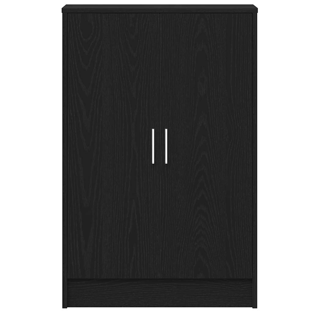 vidaXL Shoe Cabinet 60 x 35 x 92 cm Engineered Wood Black Oak 5