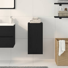 vidaXL Wall-mounted Cabinet Black Oak 32x20x67 cm Engineered Wood 3