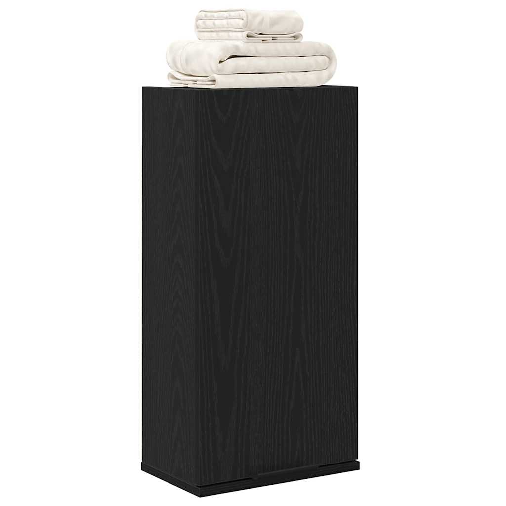 vidaXL Wall-mounted Cabinet Black Oak 32x20x67 cm Engineered Wood 4