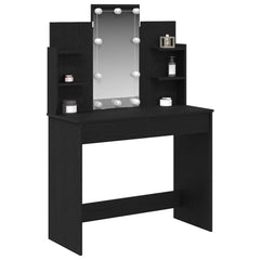 vidaXL Dressing Table Black Oak 96 x 39 x 142 cm Engineered Wood 2